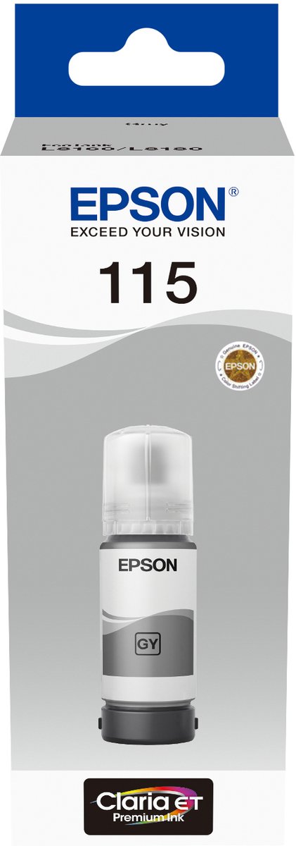 Epson 15 EcoTank inktcartridge 1 stuk(s) Origineel Grijs