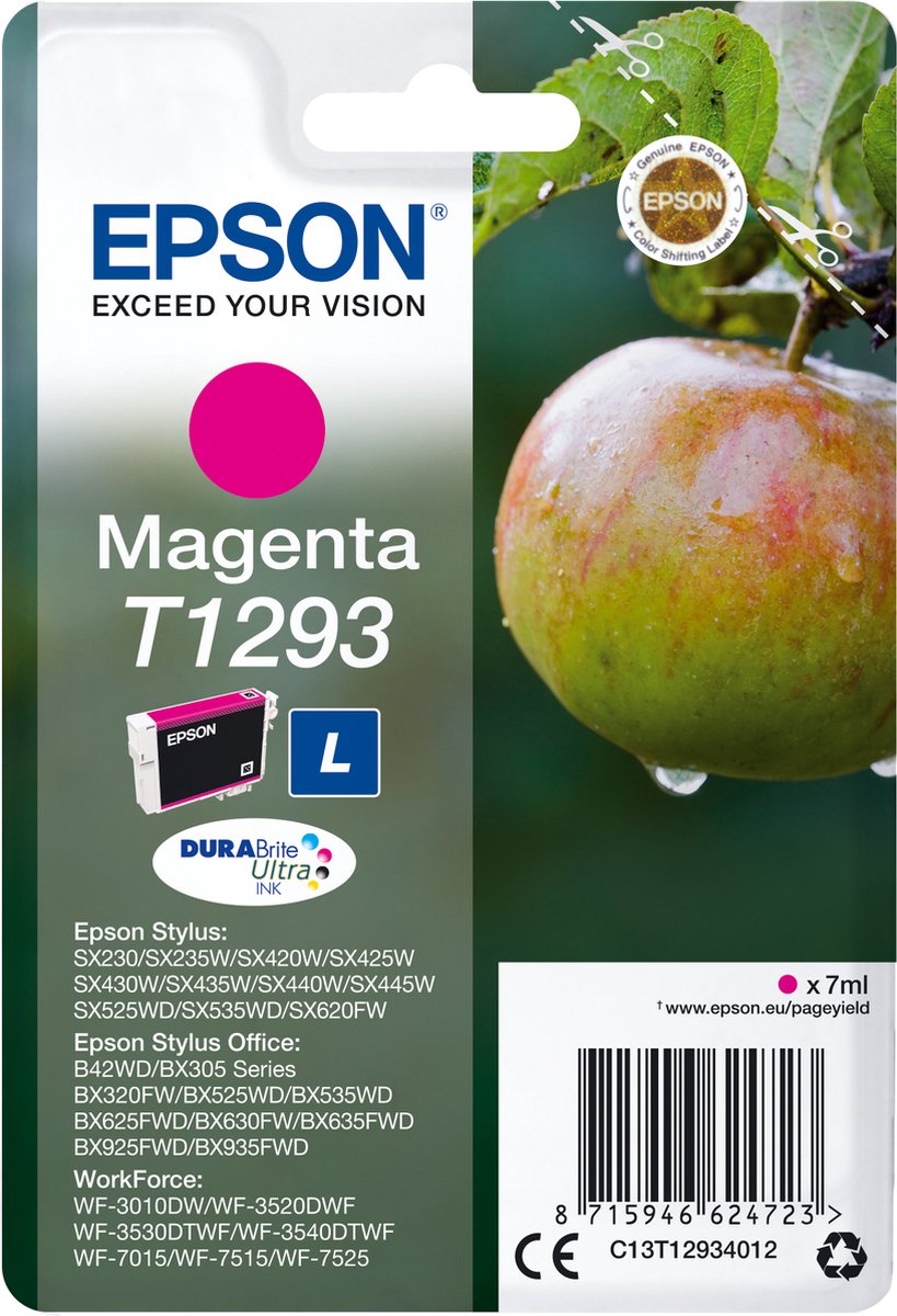 EPSON T1293 inktcartridge magenta high capacity 7ml 1-pack RF-AM blister
