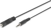 Digitus 1,5 m, câble audio 2x3,5 mm 1,5 m 3,5 mm noir