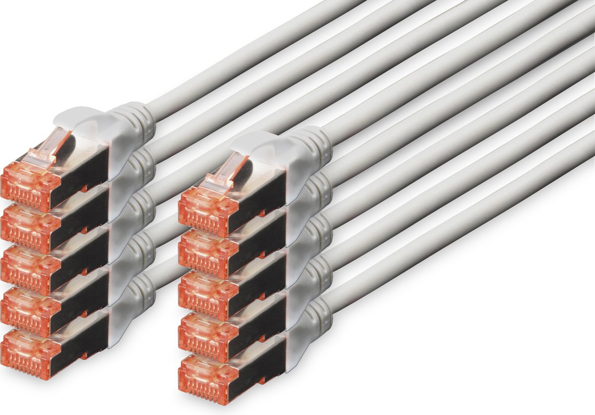 Digitus CAT 6 S-FTP patch cable Cu LSZH - grijs