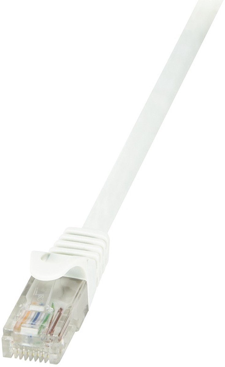 LogiLink 0.25m Cat.6 U/UTP RJ45 netwerkkabel 0,25 m Cat6 U/UTP (UTP) Wit