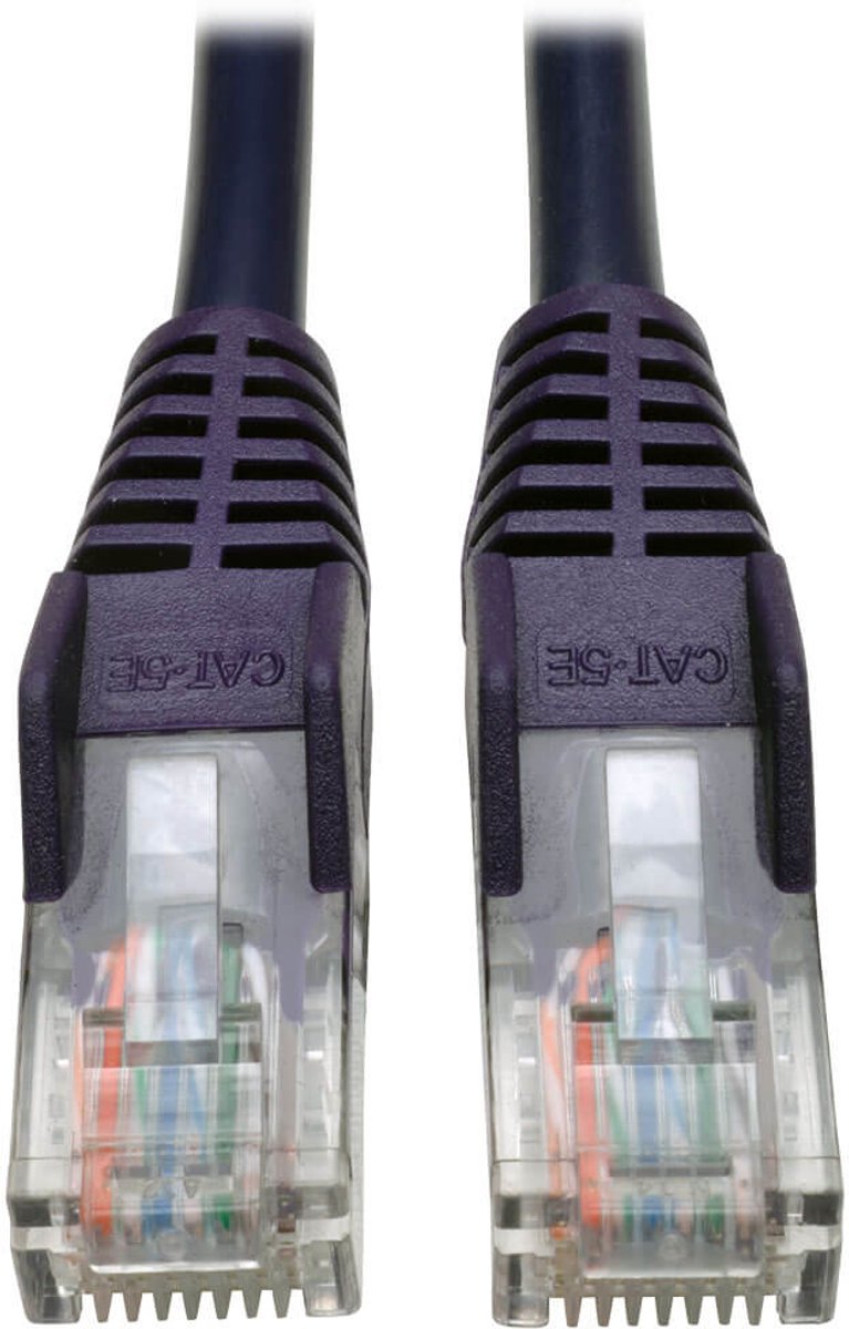 Tripp Lite N001-025-PU netwerkkabel 7,6 m Cat5e U/UTP (UTP) Paars