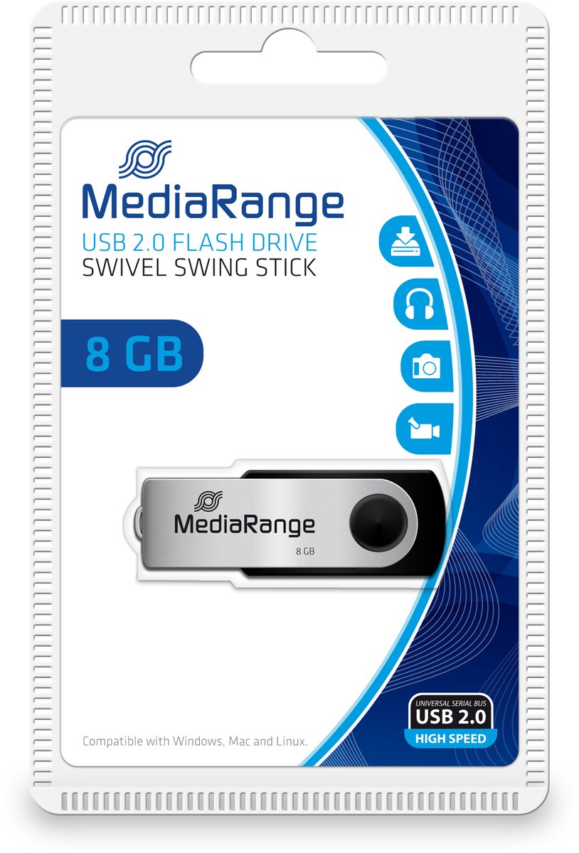 MediaRange MR908 - USB-stick - 8 GB