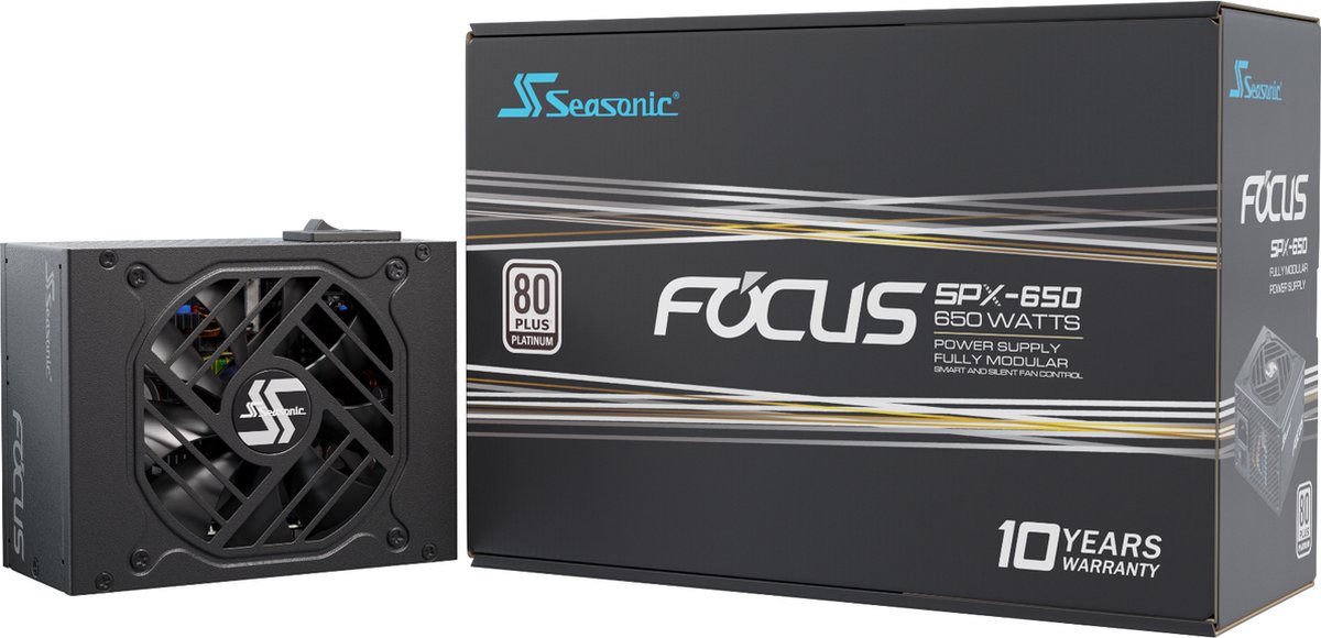 Seasonic FOCUS-SPX-650, 650 W, 100 - 240 V, 50/60 Hz, 9 - 4.5 A, 120 W, 648 W