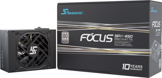 Seasonic FOCUS-SPX-650, 650 W, 100 - 240 V, 50/60 Hz, 9 - 4,5 A, 120 W, 648 W