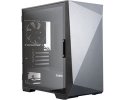 Zalman Z1 Iceberg - mATX Mid Tower PC Case/ Pre-installed fan : 2 x 120mm fan in front & 1 x 120mm fan in rear/ Support up to 240mm radiator at front/Top/ Drive bays : 2 x 2.5/3.5 & 3 x 2.5/ Tempered glass on left side/Black