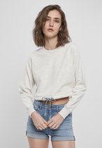 Urban Classics Crop Sweater/Sweat -M- Surdimensionné Grijs
