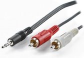 *ADJ 300-00005 Audio Cable, 3.5mm -> 2x RCA, 1.5m, Black