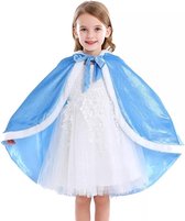 Jobber Toys - Cape de princesse des neiges - Couleur bleu - Cape de princesse des neiges - Tenue de princesse - Tenue d'habillage de princesse des neiges