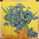 XL 105CML Luxe Zijden sjaal Van Gogh Irises Cadeauverpakking