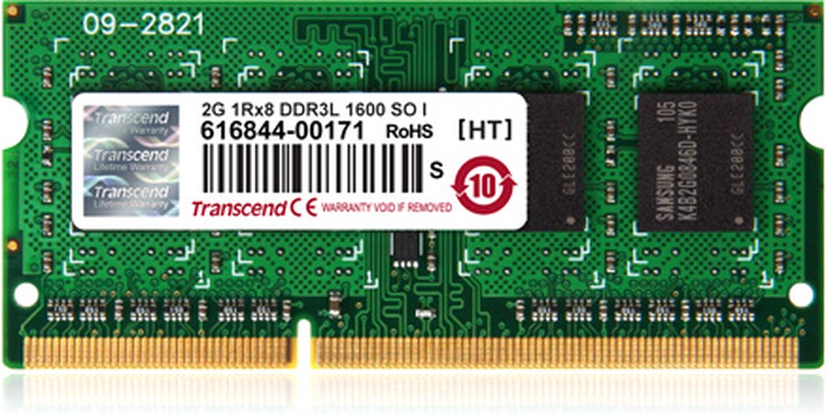 Transcend 4GB DDR3-1600 geheugenmodule 1600 MHz