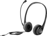 HP T1A66AA Over Ear headset Computer Kabel Stereo Zwart Ruisonderdrukking (microfoon) Volumeregeling