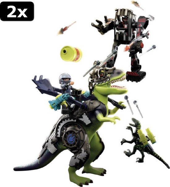 Playmobil Dinosauri PLAYMOBIL | Dinos | Triceratopo Con Cucciolo | Set Di Gioco Con Dinosauri | Figure Di Animali | Giocattolo Avventuroso | Per Bambini Dai 4 Anni In Su | 71821 Gru Playmobil - Foto 13