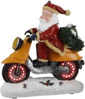 Père Noël à moto avec Siècle des Lumières 17 x 7,5 x 18,5 cm
