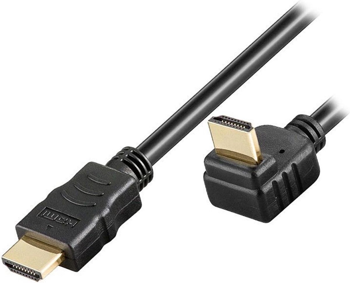 TECHly HDMI Aansluitkabel 5.00 m ICOC-HDMI-LE-050 Zwart [1x HDMI-stekker - 1x HDMI-stekker]