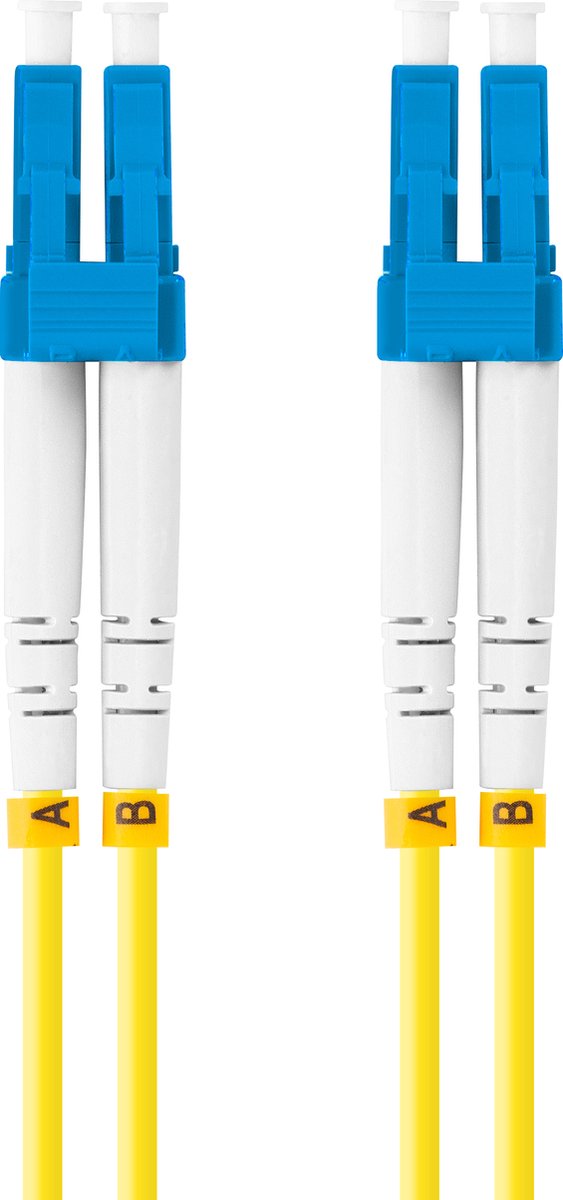 Lanberg FO-LULU-SD11-0050-YE InfiniBand en Glasvezelkabel 5 m LC Geel