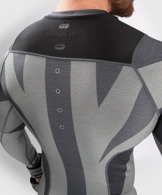 Venum Stone Rash Guard Compressie Shirt L/S Mineraal Groen - XXL