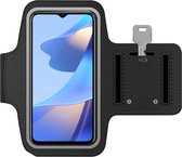 Arara Armband Geschikt voor Oppo a16 sportarmband - hardloopband - Sportband hoesje - zwart