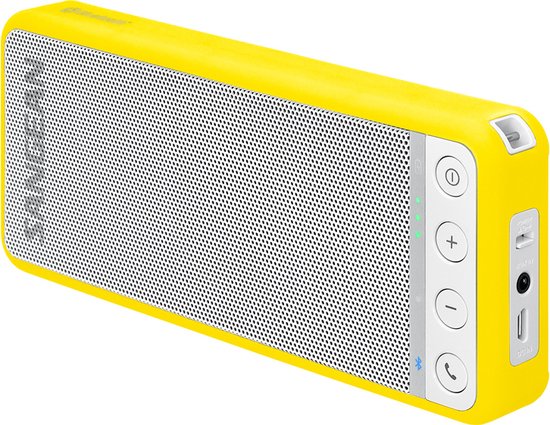 Bluetooth speaker Sangean BTS-101 geel met NFC, Bluetooth 4.0, aptX, handsfree bellen en lithium batterij