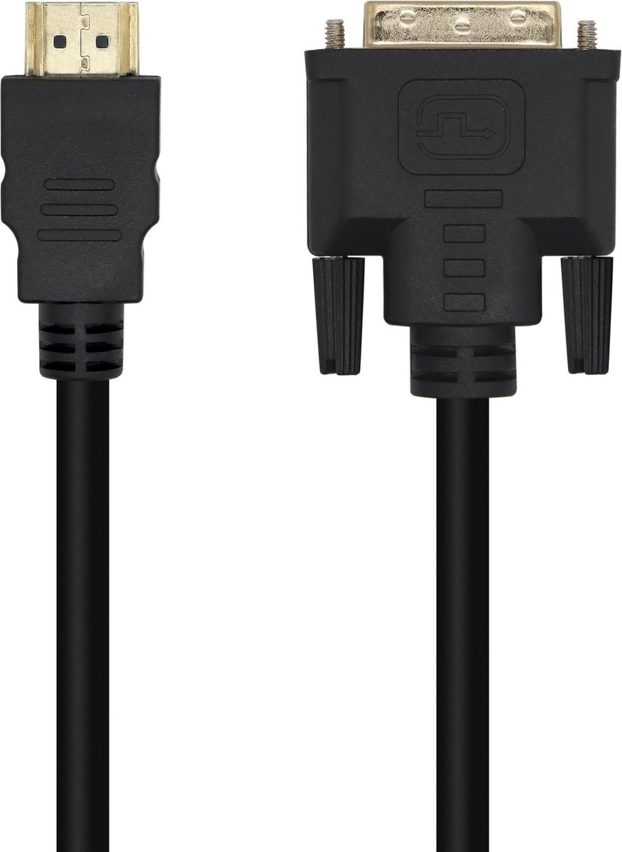 AISENS A117-0451 video kabel adapter 3 m DVI HDMI Type A (Standaard) Zwart