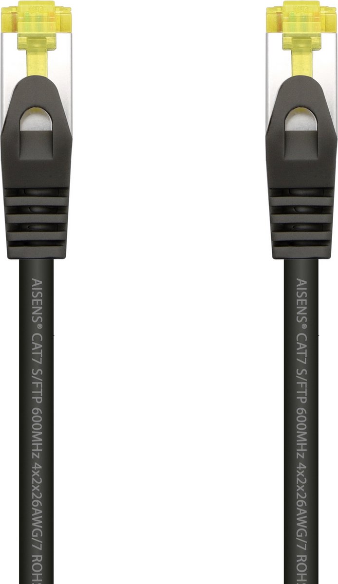 AISENS A146-0486 netwerkkabel Zwart 1 m Cat7 S/FTP (S-STP)