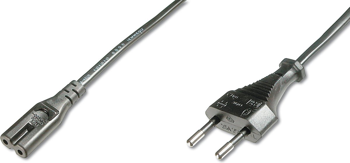 Digitus AK-440104-018-S electriciteitssnoer Zwart 1,8 m CEE7/16
