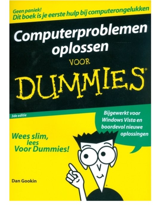 Cover van het boek 'Computerproblemen oplossen voor dummies' van Dan Gookin