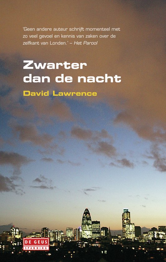 Cover van het boek 'Zwarter dan de nacht' van David Lawrence