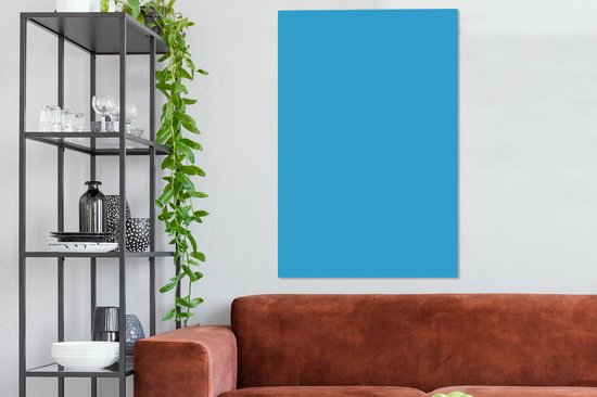 Tableau sur toile Blauw - Lumière - Couleurs - 80x120 cm - Décoration murale