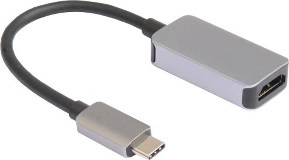 Prokord USB C - HDMI-adapter 4K@60Hz Premium Metal USB C HDMI Zilver, Zwart