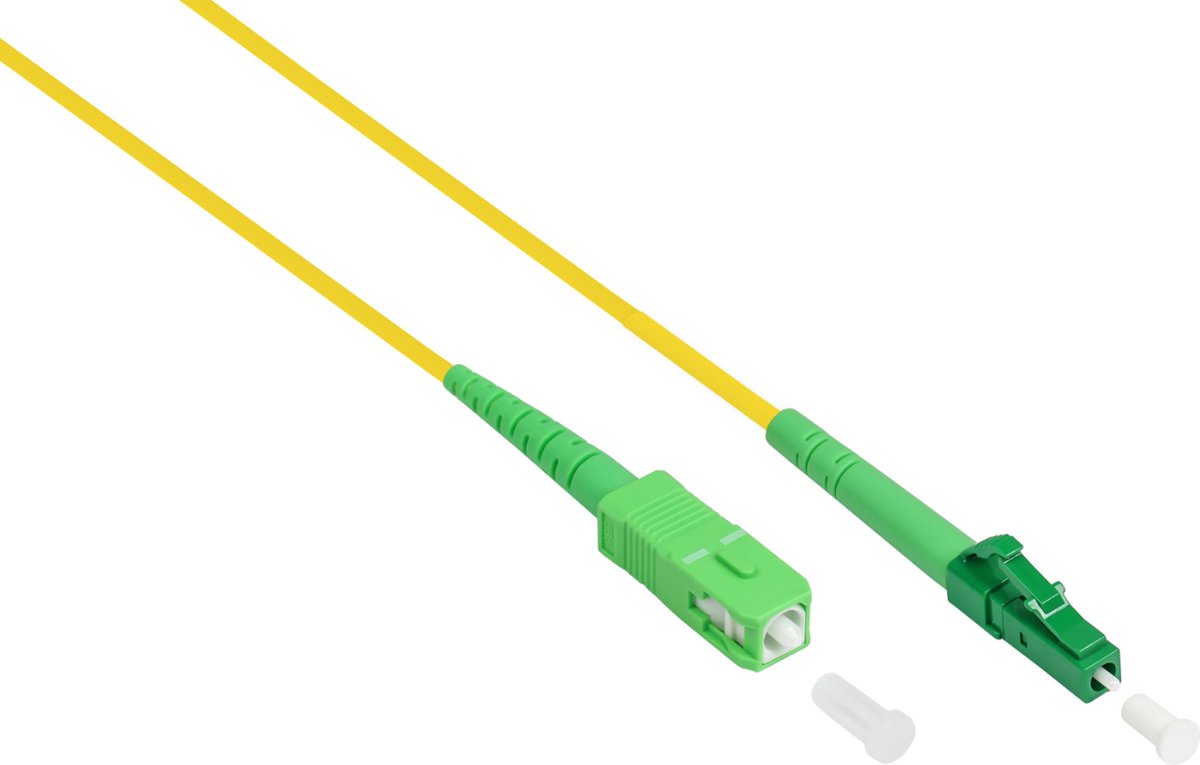 Alcasa LW-S902LASA InfiniBand en Glasvezelkabel 2 m LC SC FTTH Geel
