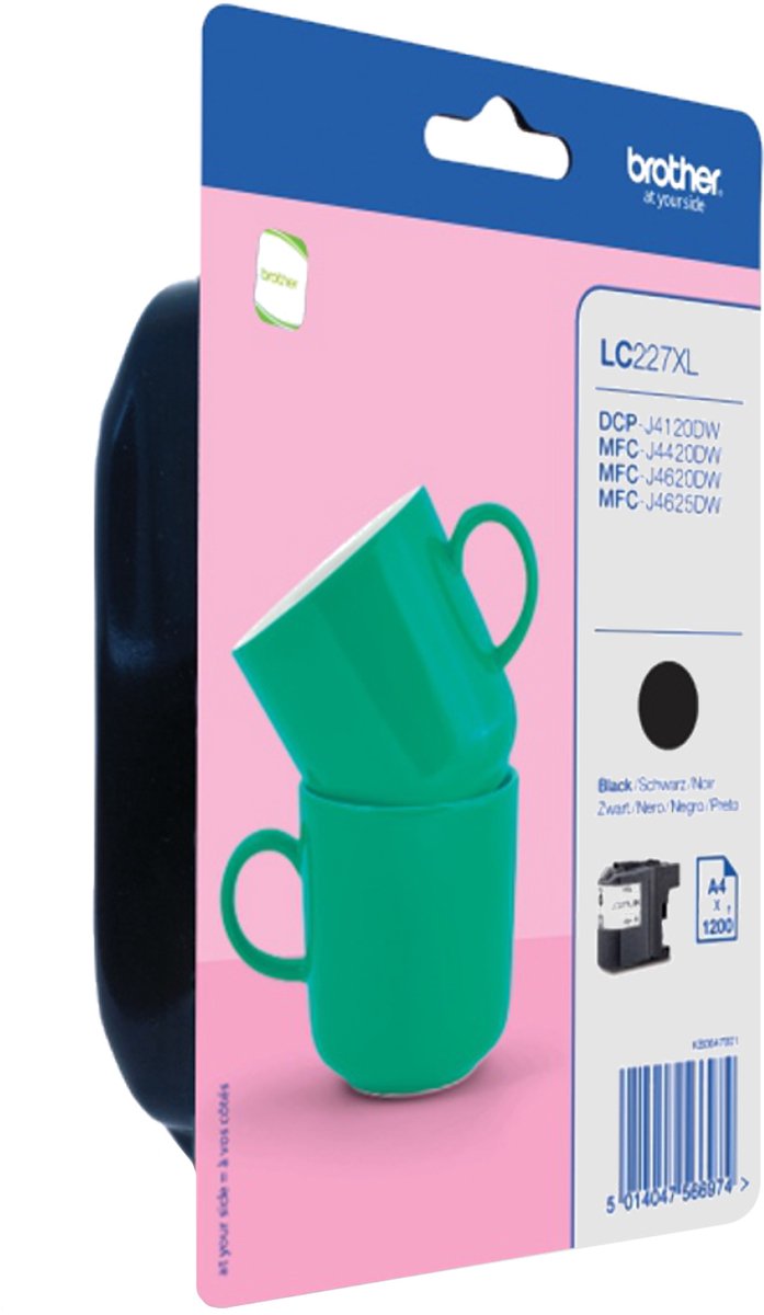 Brother LC227XLBKBP - Hoog rendement - zwart - origineel - blister - inktcartridge - voor Brother DCP-J4120DW, MFC-J4420DW, MFC-J4620DW, MFC-J4625DW, MFC-J5720DW