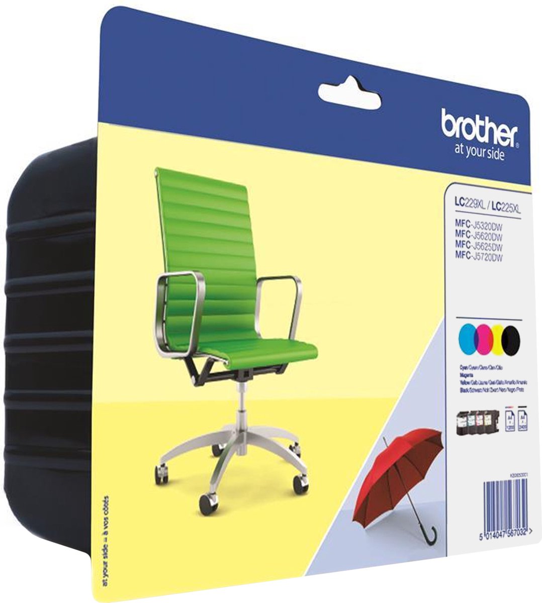 Brother LC-229XL - Inktcartridge / Zwart / Cyaan / Magenta / Geel