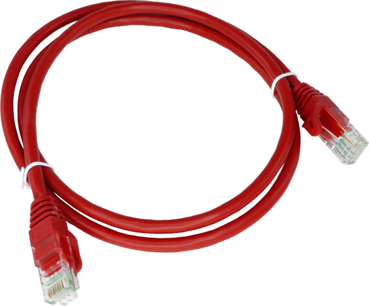 Alantec KKU5CZE0.25 netwerkkabel Rood 0,25 m Cat5e U/UTP (UTP)