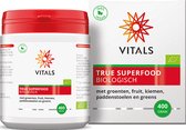 Vitals - True Superfood - biologisch - 400 gram - met groenten, fruit, kiemen, paddenstoelen en greens - NL-BIO-01
