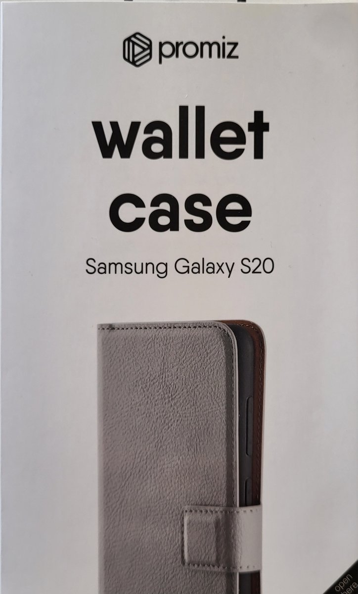 Promiz Wallet Case Samsung Galaxy S20 Bookcase Grijs