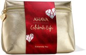 AHAVA geschenkset - Anti-rimpel - Hydrateert het gezicht - Bevat een serum, dagcreme en oogmaskers - VEGAN - Alcohol- en parabenenvrij - Set van 3