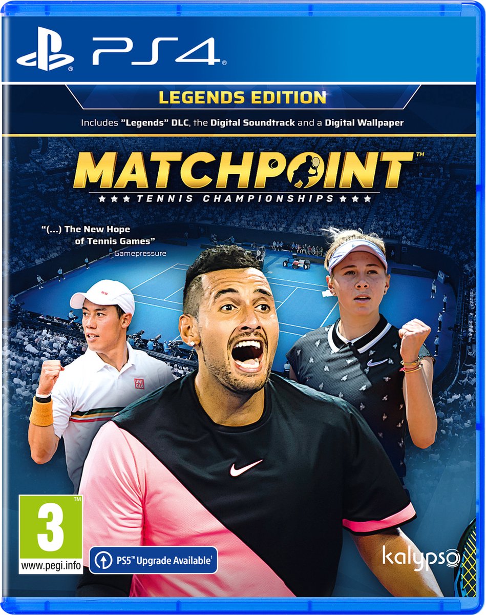 Deep Silver Matchpoint - Tennis Championships, PlayStation 4, E (Iedereen)