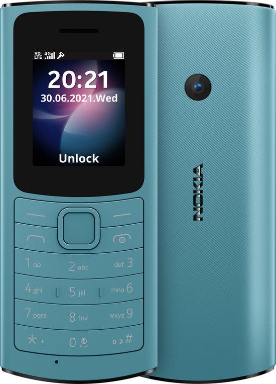 TÉLÉPHONE PORTABLE NOKIA 110 DOUBLE SIM - BLEU