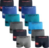 Jongens ondergoed - Microfiber jongens onderbroeken - VOORDELIGE 12 PACK Onderbroek - Boxershort maat 158-164 SJ60