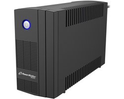Power Walker VI Serie - Line-Interactive UPS - 650VA - 2x PL USB - Zwart