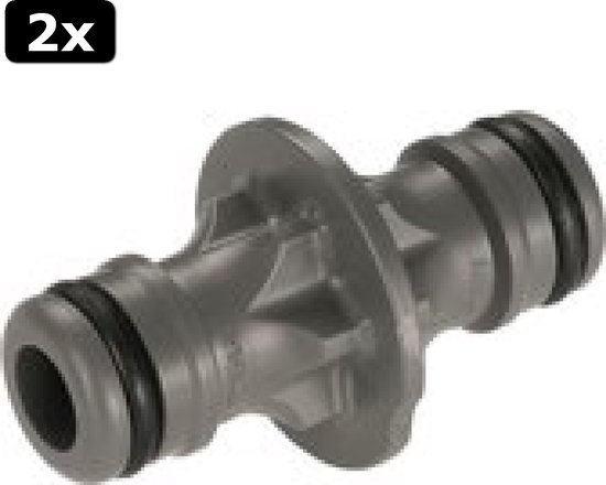 Gardena slangkoppeling 13 mm naar 19 mm, 2 stuks, slang verlengen en diameter overgang