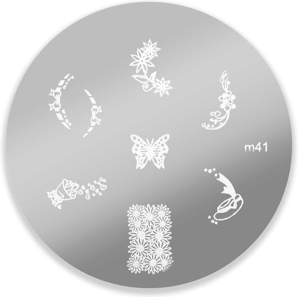 DRM Nail Art Stempelplaat #M41