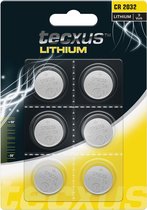 Tecxus Lithium - CR2032 - Batterij 6 Stuks