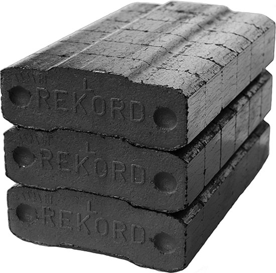 Briquettes de lignite - lignite - 1x 18 pièces - briquettes de lignite  rekord - bois... | bol.com
