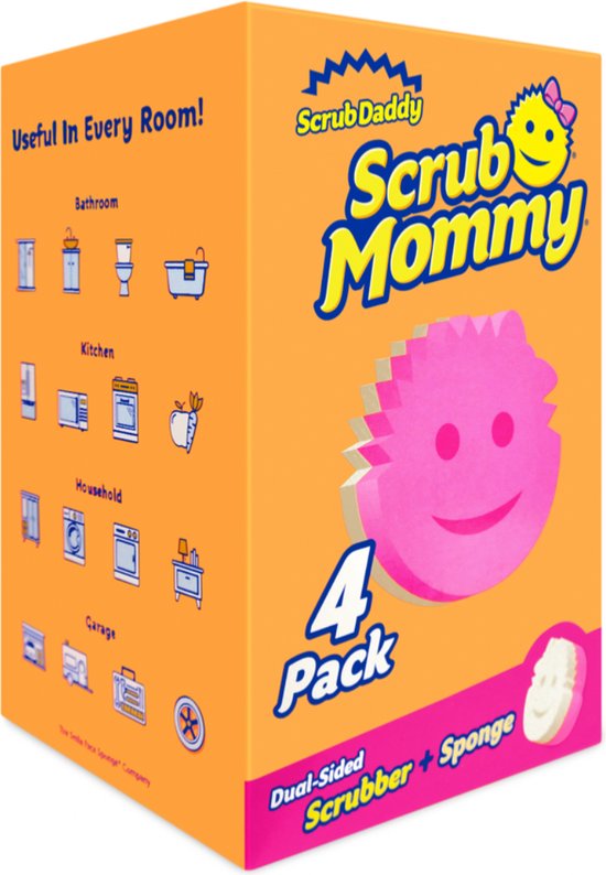 Scrub Daddy & Scrub Mommy 4-Pack 