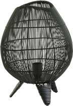 Light & Living Tafellamp Yumi - Zwart - Ø28cm - Modern