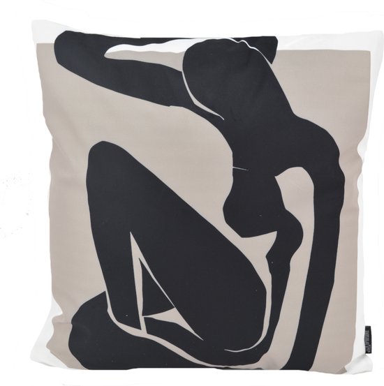Abstract Silhouette Kussenhoes | Katoen/Polyester | 45 x 45 cm