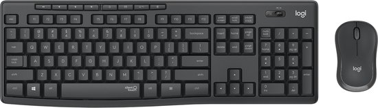 Logitech MK295 Silent - Draadloze muis en toetsenbord - QWERTZ Duits / Zwart