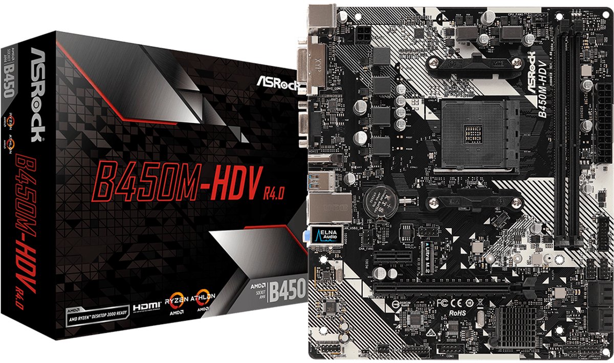 Moederbord ASRock B450M-HDV R4.0